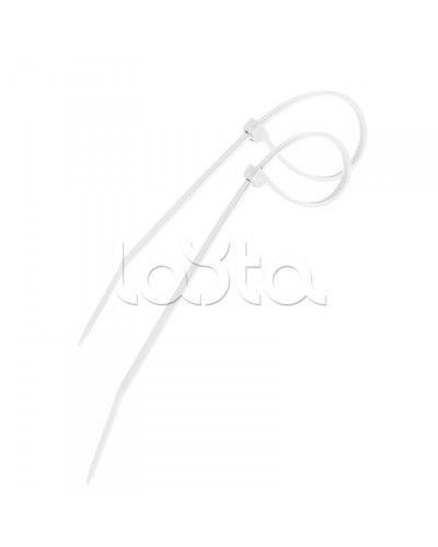 Стяжка 200х4 мм нейлоновая белый (100шт/уп) PROCONNECT 57-0200 в Москве Стяжки-хомуты Pintop.ru