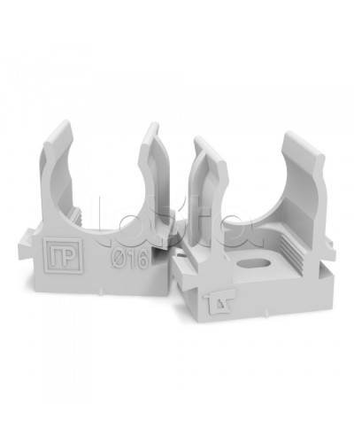 Крепеж-клипса для труб для монтажного пистолета серая в п/э д16 (100шт/1100шт уп/кор) Промрукав PR13.0119 в Москве Держатели, клипсы, скобы Pintop.ru