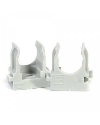 Крепеж-клипса для труб для монтажного пистолета серая в гофроящике d16 мм (1400шт/кор) Промрукав (PR13.0452) в Москве Держатели, клипсы, скобы Pintop.ru