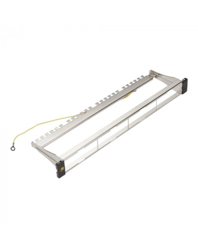 Панель модульная 19, экранированная, на 4 вставки, 1U LANMASTER LAN-FRM-PP-STP/1U в Москве Коммутационные изделия Pintop.ru