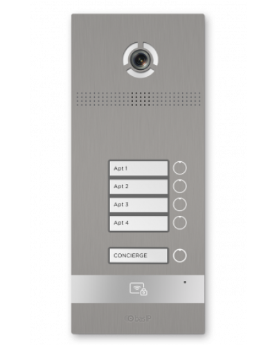 Вызывная панель BAS-IP BI-04FBI SILVER в Москве Вызывные видеопанели малоабонентные Pintop.ru