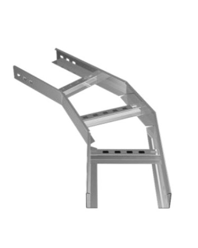 Угол горизонтальный 45° 500х80 (1,2) для лестничного лотка ПожТехКабель (650-316) в Москве Кабельные лотки Pintop.ru