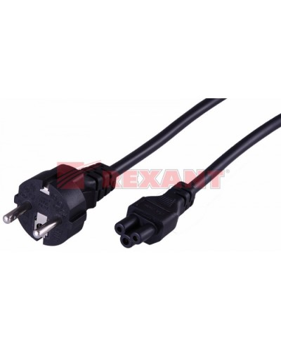 Шнур сетевой Евро 3х0.75мм² 1.8М (PVC) (с заземлением) (ноутбук) (10шт/уп) REXANT 11-1151 в Москве Патч-корды и пигтейлы Pintop.ru