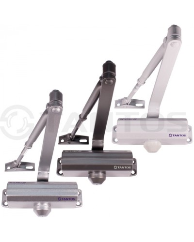 Доводчик дверной Tantos TS-DC085 Freeze (Серебро) в Москве Доводчики Pintop.ru