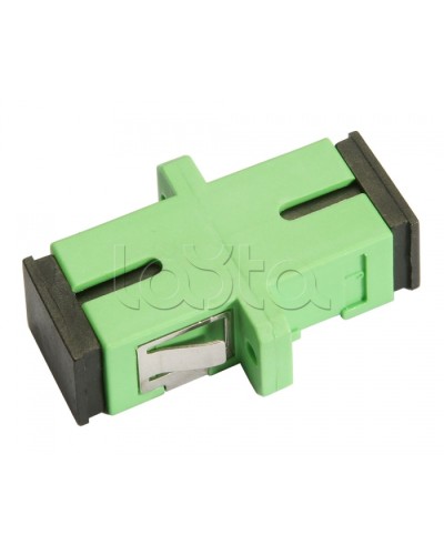 Соединитель проходной SC/APC-SC/APC, SM(для одномодового кабеля), simplex Cabeus SC/APC-SM в Москве Проходные адаптеры и розетки оптические Pintop.ru