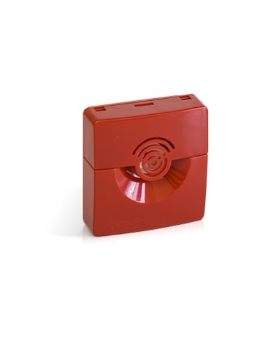 Оповещатель звуковой Рубеж ОПОП 2-35 12В (корпус красный) в Москве Оповещатели Pintop.ru