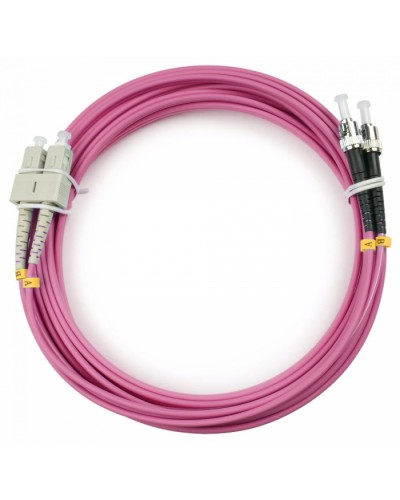 Шнур оптический duplex SC-ST 50/125 mm OM4 10м LSZH Cabeus FOP-50-OM4-SC-ST-10m в Москве Патч-корды оптические Pintop.ru