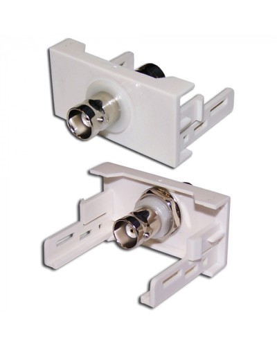 Вставка Mosaic 22.5x45 с BNC-адаптером BC-009, белая LANMASTER (LAN-WA-LP-BNC-WH) в Москве Коннекторы и разъемы Pintop.ru