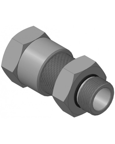 Кабельный ввод для бронированного кабеля с уплотнением внутренней оболочки кабеля резьбой G3/4, внешним диаметром кабеля D=18-22 мм и проходным диаметром кабеля d=8-12 мм Спектрон КВБ-22/12-М-G3/4 в Москве Аксессуары для кабель-канала Pintop.ru