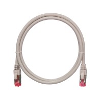 Шнур коммутационный 2хRJ45/8P8C S/FTP кат.6 (NMC-PC4SE55B-030-C-GY) NIKOMAX (3 м)