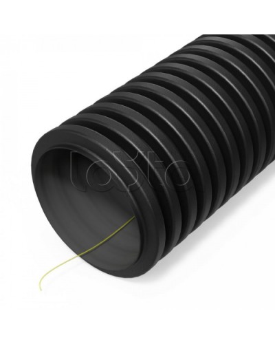 Труба гофр двустенная ПНД гибкая тип 450 (SN12) ст к ультраф с/з черная d110 мм (50м/уп) Промрукав (PR15.0309) в Москве Труба гофрированная Pintop.ru