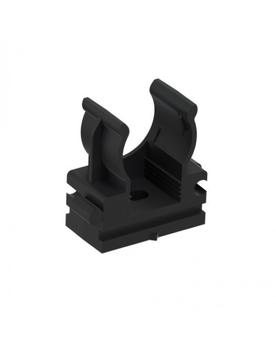 CFQ16 Держатель (клипса) для труб, для монтажного пистолета D16мм, цвет чёрный (50шт) Экопласт (41516BL) в Москве Держатели, клипсы, скобы Pintop.ru