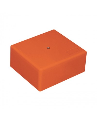 MB75 Коробка огн. E-110,о/п 75х75х40, с гладкими стенками,без галогена, заземление, IP41, 12P, (1,5-2,5 мм2), цвет оранж в Москве Распределительные коробки Pintop.ru