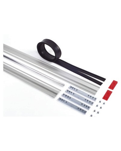 Пара торцевых заглушек для декорирования зажимных профилей на цельностеклянных полотнах Faac 105405 в Москве Запчасти для шлагбаумов и автоматики Pintop.ru