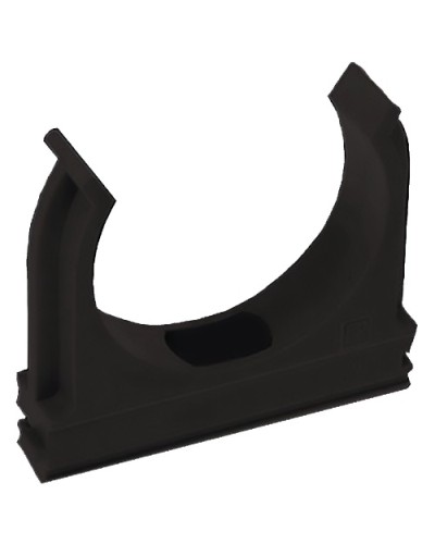 Крепёж-клипса для труб Полистирол черная д32 (25шт/500шт уп/кор) Промрукав (02732ч) в Москве Держатели, клипсы, скобы Pintop.ru