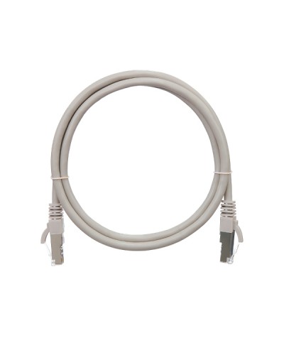 Шнур коммутационный 2хRJ45/8P8C F/UTP кат.5е (1 м) NIKOMAX (NMC-PC4SD55B-010-GY) в Москве Патчкорды (медные) Pintop.ru