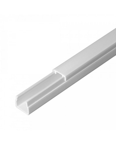 Кабель-канал белый 2-й замок в п/э 12х12 (242м/уп) Промрукав (PR.0325200) в Москве Кабель-канал Pintop.ru