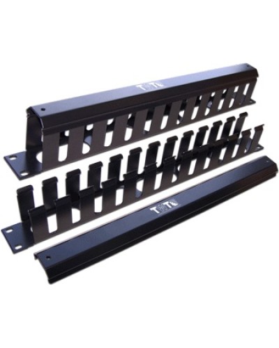 Органайзер кабельный горизонтальный 19 c крышкой, 2U TWT TWT-ORG/CV-2U в Москве Кабельные органайзеры Pintop.ru