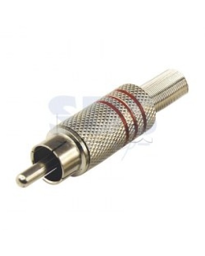 Разъем штекер RCA Металл под винт Черные/Красные (100шт/уп) REXANT 14-0410 в Москве Коннекторы Pintop.ru