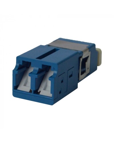 Адаптер оптический LC OM3, со шторкой, корпус SC, дуплексный LANMASTER (LAN-2LCS/SH-AM-OM3) в Москве Коннекторы ВО Pintop.ru