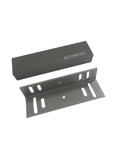 Электромагнитный влагозащищенный замок премиум-класса AccordTec ML-200K Premium Grey с уголком в Москве Электромагнитные замки Pintop.ru