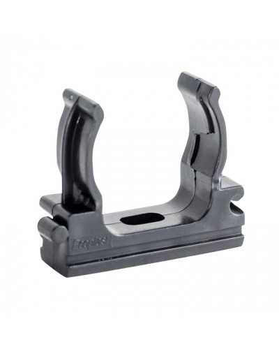 CF32G Держатель (клипса), без галогена, для труб D32мм, цвет чёрный (10шт) Экопласт (41732-10HF-BL) в Москве Держатели, клипсы, скобы Pintop.ru