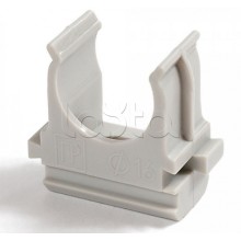 Крепёж-клипса для труб Полистирол д40 (15шт/300шт уп/кор) Промрукав (PR.02740)