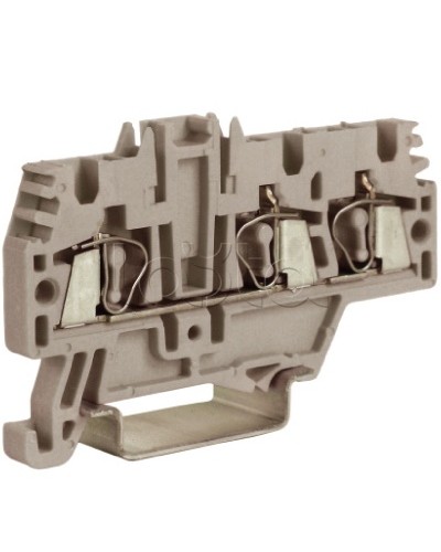 Зажим 2,5 кв.мм серый 1 ввод/2 вывода DKC ZHM510GR в Москве Держатели, клипсы, скобы Pintop.ru