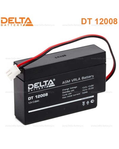 Аккумулятор свинцово-кислотный Delta DT 12008 Т13 в Москве Электротехническое оборудование Pintop.ru
