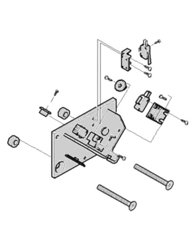 Механические упоры концевых положений G4040 G4041 в сборе Came 119RIG177 в Москве Запчасти для шлагбаумов и автоматики Pintop.ru