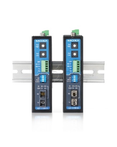 Конвертор RS-232/422/485 в оптику SC Moxa ICF-1150-S-SC в Москве Дополнительное оборудование для ОПС Pintop.ru