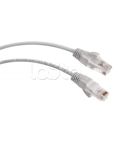 Шнур коммутационный 2xRJ-45/8P8C U/UTP кат.5е (0,3 м) Cabeus PC-UTP-RJ45-Cat.5e-0.3m в Москве Патчкорды (медные) Pintop.ru