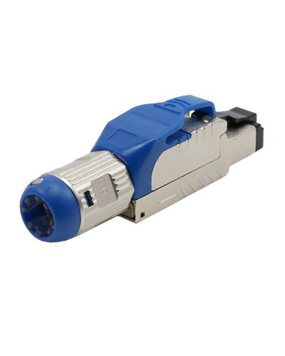 Разъем полевой оконцовки RJ-45 8P8C Hyperline PLUE-8P8C-S-C8-SH-BL в Москве Коннекторы и разъемы Pintop.ru