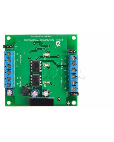 Модуль повторителя-разветвителя Полисервис RS-485/RS-485 в Москве Модули сопряжения Pintop.ru
