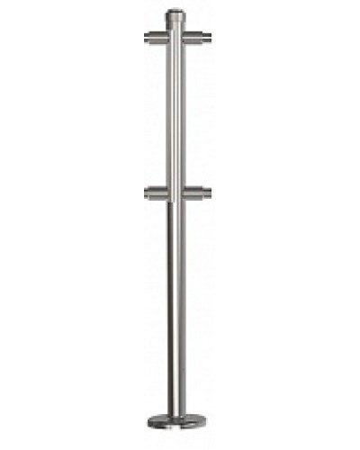 Стойка стационарная хромированная Ростов-Дон ОБ1/2-2-180 ХРОМ в Москве Ограждения Pintop.ru