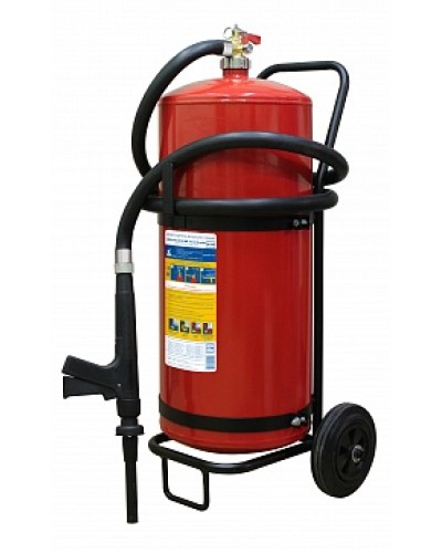 Огнетушитель ПОЖТЕХНИКА ОВП-50(з) МИГ зимний (ФторПАВ) на съемн.тележке с перекр. стволом (баллон 62,5 л, ОТВ 50 л) в Москве Огнетушители Pintop.ru