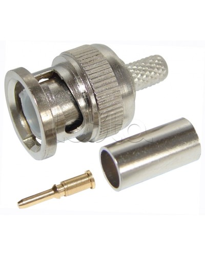 Разъем штекер BNC RG-59 обжим (01-001B) (100шт/уп) REXANT 05-3002 в Москве Коннекторы Pintop.ru