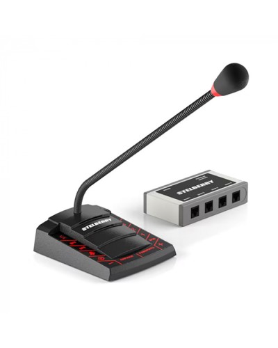 Пульт громкого оповещения STELBERRY F-740 в Москве Микрофонные консоли и микрофоны Pintop.ru