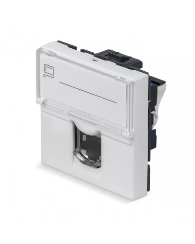 Модуль Keystone Jack RJ-45(8P8C), 180 градусов, категория 6 Cabeus (KJ-RJ45-Cat.6-180T-FP-L-45) в Москве Модули Keystone Pintop.ru