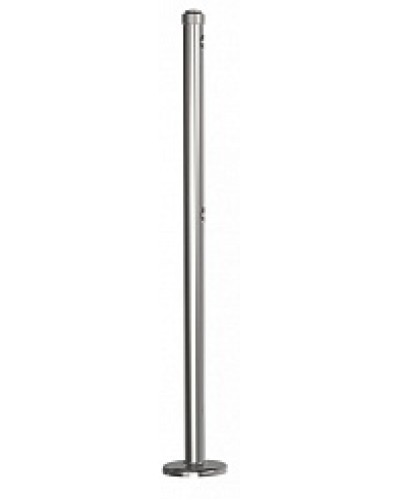 Стойка стационарная хромированная Ростов-Дон ОБ1/0-0 ХРОМ в Москве Ограждения Pintop.ru