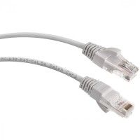 Шнур коммутационный 2xRJ-45/8P8C U/UTP кат.5е (3 м) Cabeus PC-UTP-RJ45-Cat.5e-3m