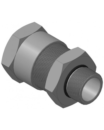 Кабельный ввод с резьбой G1 для открытой прокладки кабеля с проходным диаметром d=20-24 мм Спектрон КВН-24-М-G1 в Москве Аксессуары для кабель-канала Pintop.ru