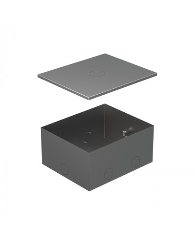 BOX/4 Металлическая коробка с крышкой для заливки в пол 159,6х133,6х75мм для люков 70040 Экопласт (70141) в Москве Системы лючков и колонн Pintop.ru