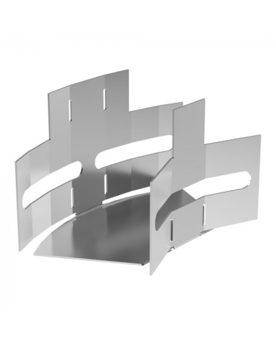 Угол горизонтальный изменяемый 0-45 градусов Стандарт INOX (AISI 304) 50х50 Промрукав (PR16.3583) в Москве Аксессуары для лотков Pintop.ru