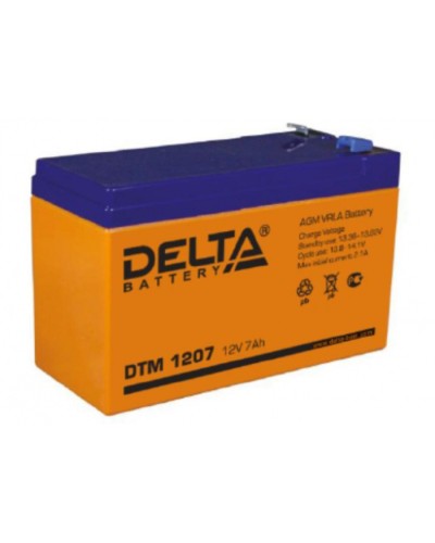 Аккумулятор свинцово-кислотный Delta DTM 1207 в Москве Электротехническое оборудование Pintop.ru