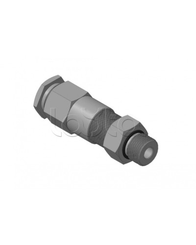 Кабельный ввод для бронированного кабеля с двойным уплотнением, резьбой G1/2, внешним диаметром кабеля D=8-12 мм и проходным диаметром кабеля d=4-8 мм Спектрон КВБ-12/8-2У-М-G1/2 в Москве Аксессуары для кабель-канала Pintop.ru