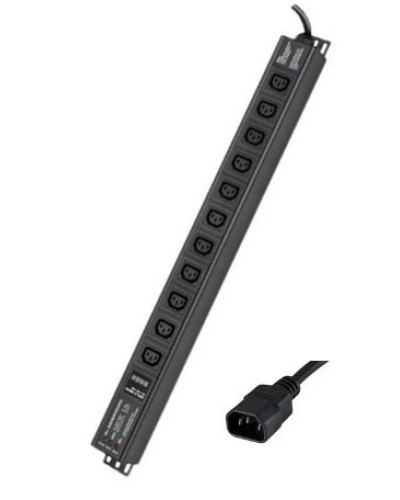 Блок распределения питания вертикальный для 19 шкафов DKC R5VIEC11CDOP в Москве Блоки розеток Pintop.ru