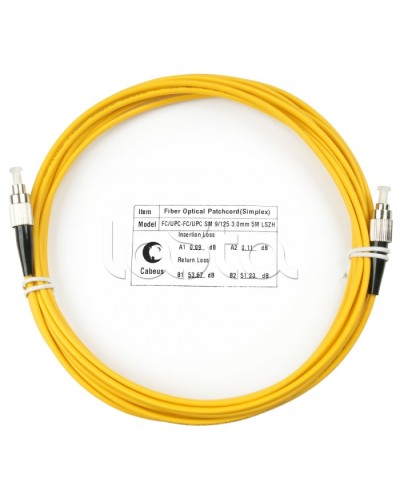 Шнур оптический simplex FC-FC 9/125 sm 5м LSZH Cabeus FOP(s)-9-FC-FC-5m в Москве Патч-корды оптические Pintop.ru