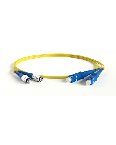 Патч-корд волоконно-оптический Hyperline FC-D2-9-FC/UR-SC/UR-H-3M-LSZH-YL в Москве Патч-корды оптические Pintop.ru