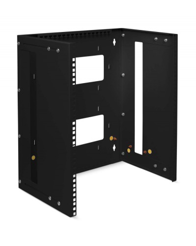 Кронштейн настенный 19 12U, цвет черный Cabeus NC-12U-BK в Москве Аксессуары для стоек и шкафов Pintop.ru